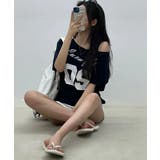 2WAY ボートネック オーバーフィット 半袖Tシャツ | VIVID LADY | 詳細画像15