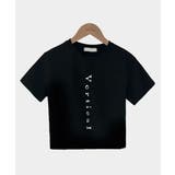 縦ロゴプリント クロップド半袖Tシャツ | VIVID LADY | 詳細画像16 