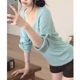 2WAYロールアップスリーブ ヘンリーネックロングTシャツ | VIVID LADY | 詳細画像10 