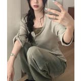 2WAYロールアップスリーブ ヘンリーネックロングTシャツ | VIVID LADY | 詳細画像19 