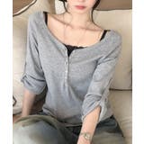 2WAYロールアップスリーブ ヘンリーネックロングTシャツ | VIVID LADY | 詳細画像28 