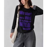 ポップレタリングプリント ロールアップ長袖Tシャツ | VIVID LADY | 詳細画像20