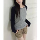 配色ラグランスリーブ ロングTシャツ | VIVID LADY | 詳細画像18
