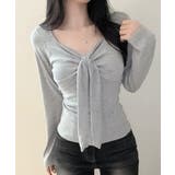 バストリボンデザイン 長袖トップス | VIVID LADY | 詳細画像7
