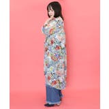 スカラーちゃんと花 2柄展開シフォンワンピース | ScoLar | 詳細画像9
