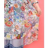 スカラーちゃんと花 2柄展開シフォンワンピース | ScoLar | 詳細画像11