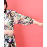 スカラーちゃんと花 2柄展開シフォンワンピース | ScoLar | 詳細画像5