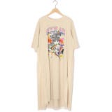 アイボリー | スカラー×コラージュ柄 チュール重ねワンピース | ScoLar
