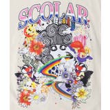 スカラー×コラージュ柄 チュール重ねワンピース | ScoLar | 詳細画像9