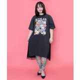 スカラー×コラージュ柄 チュール重ねワンピース | ScoLar | 詳細画像1