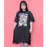 スカラー×コラージュ柄 チュール重ねワンピース | ScoLar | 詳細画像2