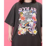 スカラー×コラージュ柄 チュール重ねワンピース | ScoLar | 詳細画像5