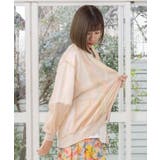 ネコ柄箔プリント オーロラシフォンブルゾン | ScoLar | 詳細画像3