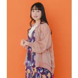 ネコ柄箔プリント オーロラシフォンブルゾン | ScoLar | 詳細画像11