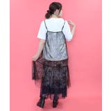 女の子・ネコ・メルヘン3柄展開 シアーキャミワンピース | ScoLar | 詳細画像7
