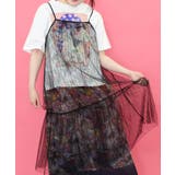 女の子・ネコ・メルヘン3柄展開 シアーキャミワンピース | ScoLar | 詳細画像8