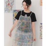 女の子・ネコ・メルヘン3柄展開 シアーキャミワンピース | ScoLar | 詳細画像1