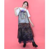 女の子・ネコ・メルヘン3柄展開 シアーキャミワンピース | ScoLar | 詳細画像6