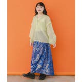 ロゴ総柄箔プリントスカート | ScoLar | 詳細画像5