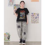 ロックなキャッツ柄 チュール重ねTシャツ | ScoLar | 詳細画像2