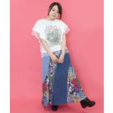 ロックなキャッツ柄 チュール重ねTシャツ | ScoLar | 詳細画像7
