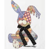 パッチワークウサギ柄 ドット切替BIG-Tシャツ | ScoLar | 詳細画像7