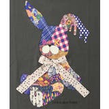 パッチワークウサギ柄 ドット切替BIG-Tシャツ | ScoLar | 詳細画像8