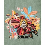 ぷりぷりキノコとネコ花刺繍 デニムTシャツ | ScoLar | 詳細画像8 