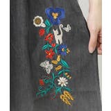 刺繍グラデーション加工デニムパンツ | ScoLar | 詳細画像8