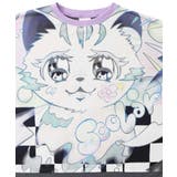 アニメなネコ柄 バイカラー7分袖プルオーバー | ScoLar | 詳細画像8 