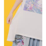 メルヘンな海とクジラ柄 シフォン切替チュニック | ScoLar | 詳細画像9 