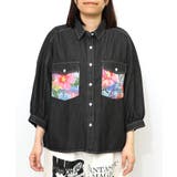 花柄ポケット付 デニムシャツ | ScoLar | 詳細画像12 