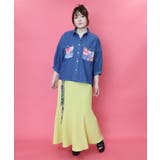 花柄ポケット付 デニムシャツ | ScoLar | 詳細画像7 