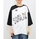ロゴバッヂトリックアート柄Tシャツ | ScoLar | 詳細画像7 