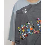 ロゴバッヂトリックアート柄Tシャツ | ScoLar | 詳細画像13 
