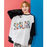 ロゴバッヂトリックアート柄Tシャツ | ScoLar | 詳細画像2 