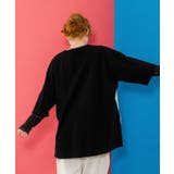 ロゴバッヂトリックアート柄Tシャツ | ScoLar | 詳細画像4 