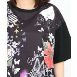 アニマル蝶花柄Tシャツ | ScoLar | 詳細画像2