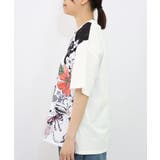アニマル蝶花柄Tシャツ | ScoLar | 詳細画像5