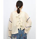 花アップリケ2WAYメッシュプルオーバー | ScoLar | 詳細画像2 