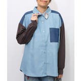 ネコ刺繍襟シャンブレーシャツ | ScoLar | 詳細画像10