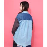 ネコ刺繍襟シャンブレーシャツ | ScoLar | 詳細画像4