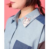 ネコ刺繍襟シャンブレーシャツ | ScoLar | 詳細画像5 