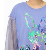 パチうさプリント メッシュ袖Tシャツ | ScoLar | 詳細画像15 