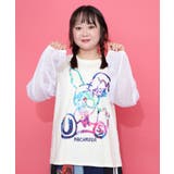 パチうさプリント メッシュ袖Tシャツ | ScoLar | 詳細画像3 
