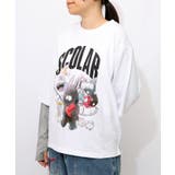 スカラーキャラクターズ柄 レイヤード風ロンT | ScoLar | 詳細画像1 