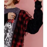 ロックなアニマル柄 異素材切替2WAYロンT | ScoLar | 詳細画像6 