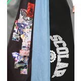 ロゴコラージュ柄 デニム×ジャージ切替スカート | ScoLar | 詳細画像11 