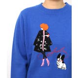 女の子とワンちゃん刺繍アップリケ ニットプルオーバー | ScoLar | 詳細画像20 