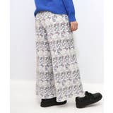 ネコパフェ・蝶柄 ベロアプリーツパンツ | ScoLar | 詳細画像13 